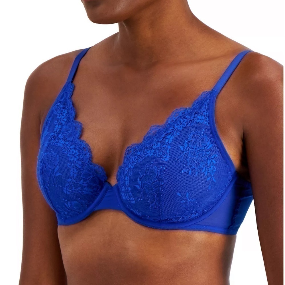 New INC International Concepts Women Apex Lace Bra Intimate Size L
